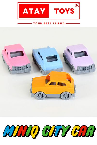 ATAY TOYS سيارة ميني سيتي كأر SUV باستيل 12 قطعة لعبة سيارة