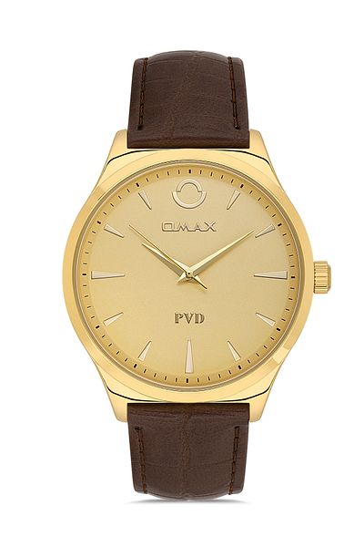 Omax Leather Men's Watches 00PR0047Q001