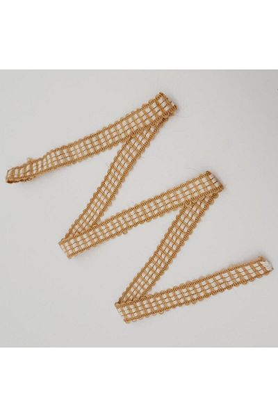 angel çanta aksesuar Angel 2.5 cm Jute Striped Bag Accessory - 1 Meter No:17