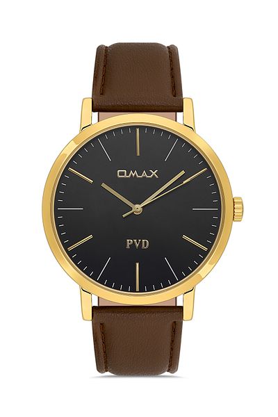 Omax Leather Men's Watches 00PR0043Q002
