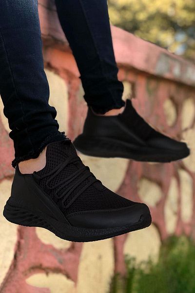 BIG KING Men's Sports Shoes - Black, Lace Detailed and Mesh