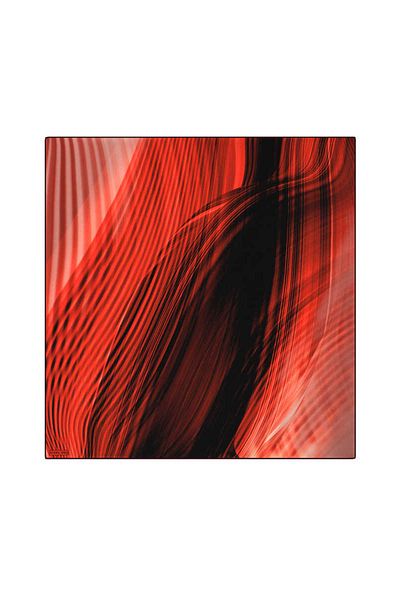 Bursa İpek Rainbow Patterned Sura Silk Scarf - Red