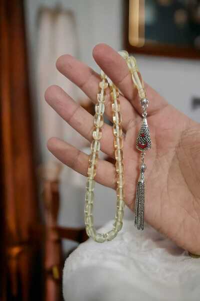 Budakoğulları Ukrayna Su Kaya Damla Kehribar Ay Yıldız Gümüş Tesbih