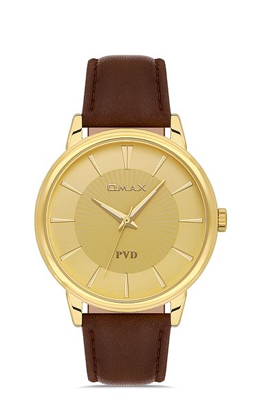 Omax Leather Men's Watches 00PR0045Q001