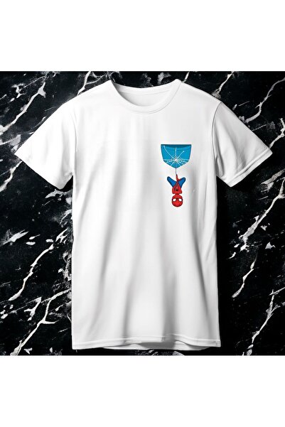 Vordevia تي شيرت مطبوع عليه سبايدر مان كبير الحجم