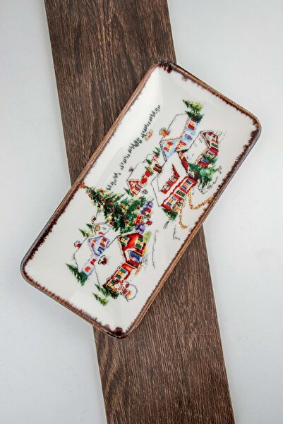 Bursa Porselen Dekor Snowy Porcelain Cheese and Presentation Tray