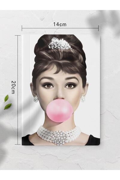 Postifull Çizgisiz Defter, Renkli Kapak Notebook 4 Adet, Akıl Defteri, Not Defteri, 64 Sayfa 14*21cm