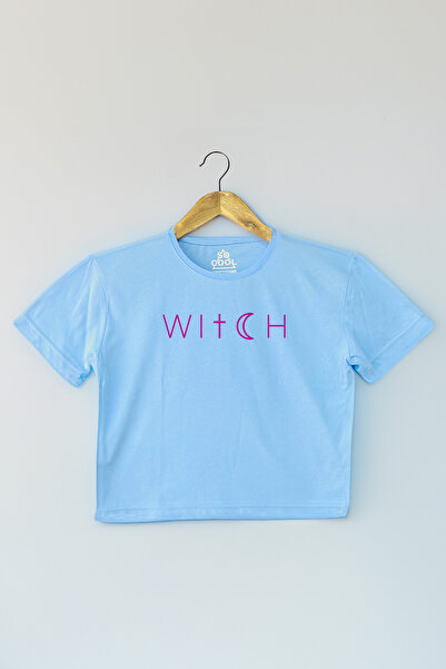 so cool Γυναικείο Crop T-Shirt - Ανοιχτό Μπλε, Witch Witch, Μπλε Χρώμα, Baby Tee