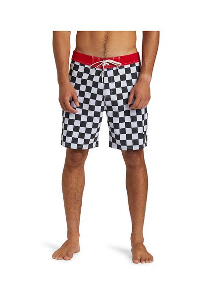 Quiksilver شورت رجالي بأرجل مستقيمة 18 بوصة - Aqybs03623-kvj6 أسود