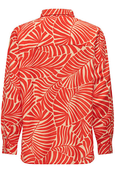 ONLY Μείγμα βαμβακιού και λινού - Πουκάμισο με κανονική εφαρμογή 15318800