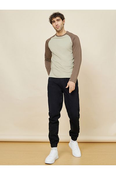 Styli Dark Wash Denim Jogger with Drawstring Waist