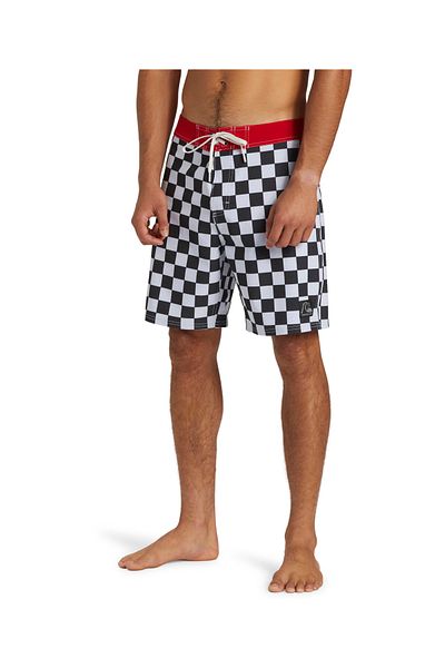 Quiksilver شورت رجالي بأرجل مستقيمة 18 بوصة - Aqybs03623-kvj6 أسود