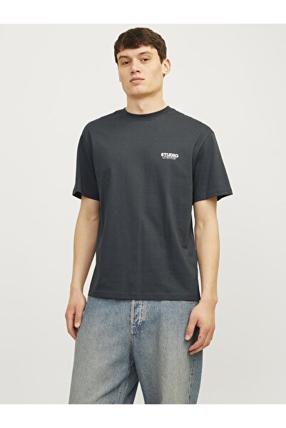 Jack & Jones تي شيرت مطبوع بياقة دائرية