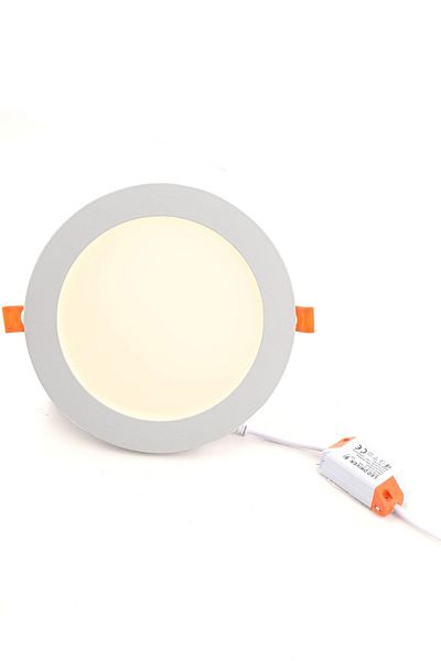 Begüsa Slim Led Panel 12w Round Flush Mounted White 3000 K