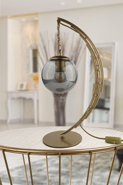 Begüsa Antique Smoked Glass - Ayko Table Lamp