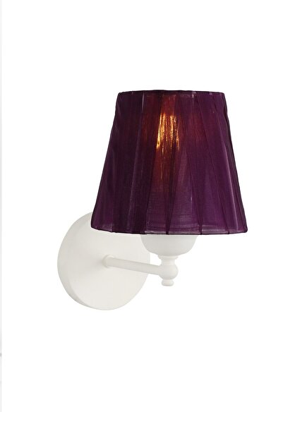 Begüsa Ova 2 Yönlü Aplik Beyaz Mor Şapka