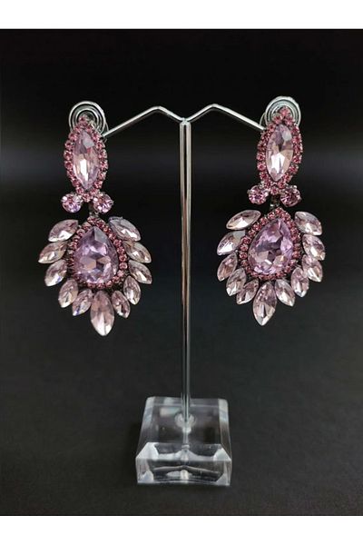 safhas Women's Earrings Crystal Stone Henna Wedding Bridal Earrings – Bijoux Earrings – Bijoux Earrings – Bijoux Earrings