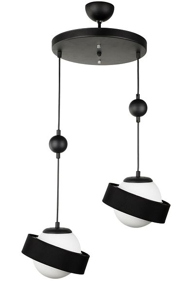 Begüsa Planet 2 Piece Black Chandelier Hat
