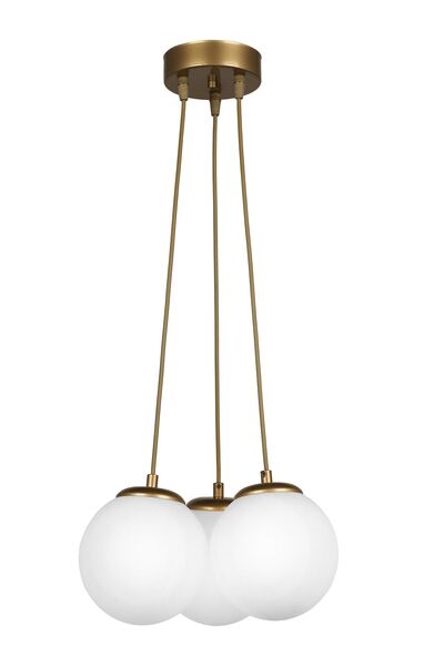 Begüsa Malta 3rd Chandelier Antiquated White Glass