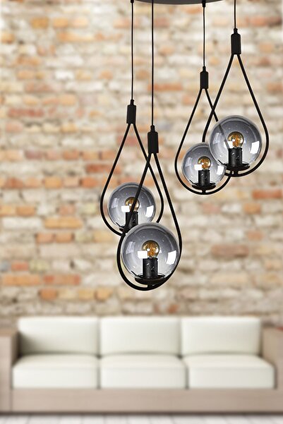 Begüsa Meksika 4.lü Siyah Füme Glop Cam