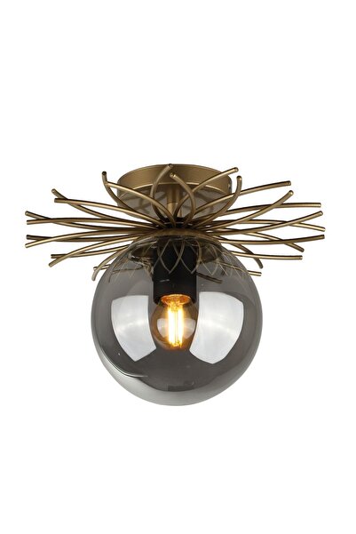 Begüsa Tesla Tekli Avize Eskitme Füme Cam