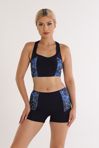 Argisa Patterned Shorts Patterned Badili Swim Bikini 5524 Patterned Navy Blue