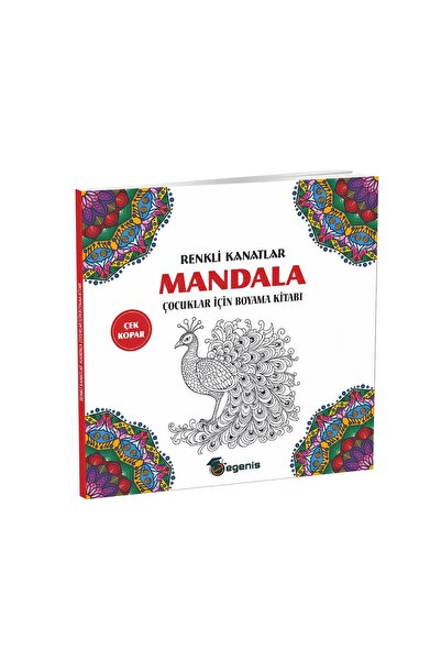 Egenis Renkli Kanatlar-Çocuklar İçin Mandala Boyama Kitabı