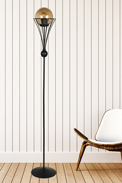 Begüsa Lapis Ayarlanabilir Lambader Siyah Bal Cam