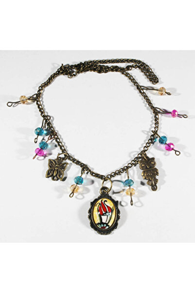 Çini Evi خلخال أرضية صفراء مع تصميم توليب أحمر