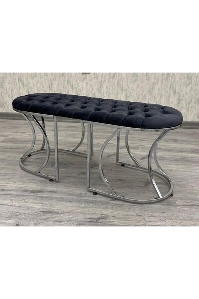 BY ORHAN GÜZEL Puf Bench Gümüş