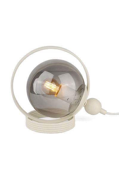 Begüsa White Smoked Glass - Palmas Table Lamp
