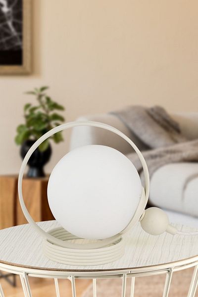 Begüsa White White Glass - Palmas Table Lamp