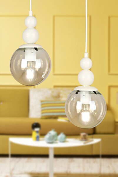 Begüsa Sonsuz 2.li Avize Beyaz Bal Cam