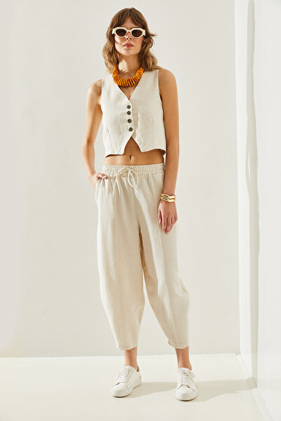 Bianco Lucci Vászon női szett - Shalwar és mellény, alsó-felső készlet 60251164