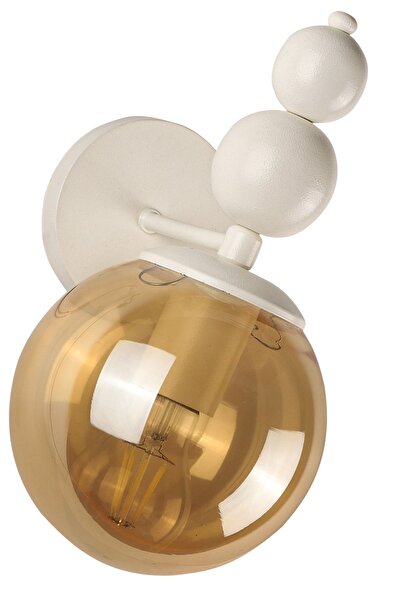 Begüsa Sonsuz Aplik 2 Adet Beyaz Bal Cam