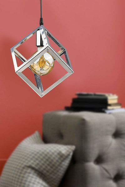 Begüsa Cube Single Chandelier Chrome