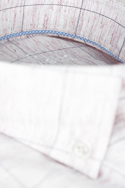 Varetta Pink Short Sleeve Shirt - Double Pocket and Linen Effect