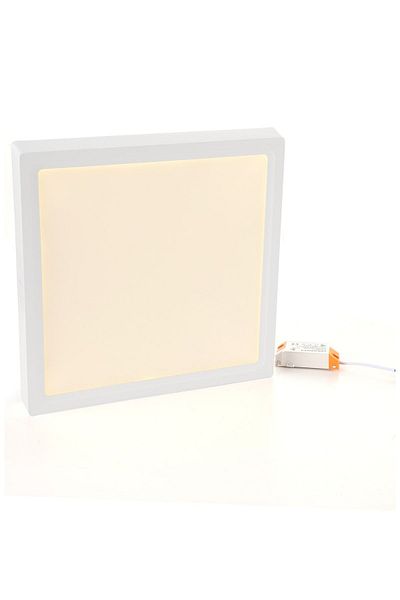 Begüsa Slim Led Panel 24w Square Surface Mounted White 4000 K
