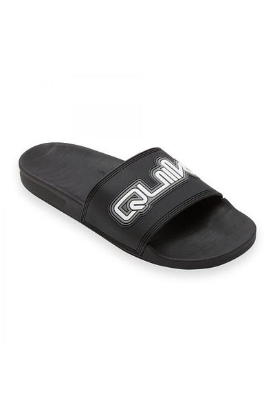 Quiksilver Aqyl101354M Rivi Anthrazit Herren-Hausschuhe mit Wortmarke