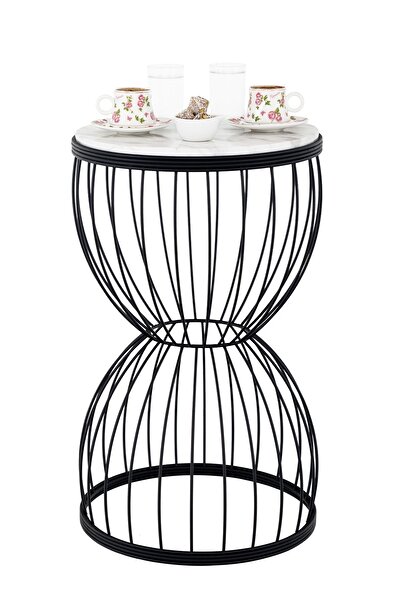 Begüsa Venezia Sehpa Siyah Mermer