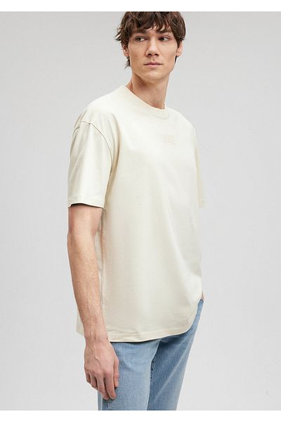 Mavi Τυπωμένο μπεζ T-shirt Loose Fit / Loose Relaxed Fit0612063-70055