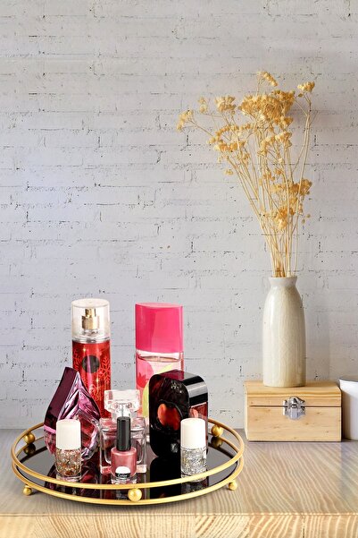 Evisimo Miami Metal Altın Sunum Tepsisi, Düzenleyici, Ikramlık, Söz Nişan Tep...