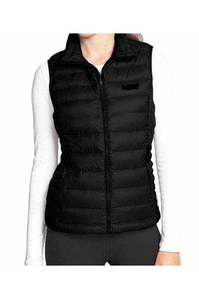 BY HANDE TASARIM Quilted Black Vest