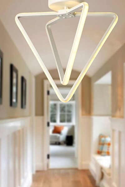 Begüsa Denver 3 Renk Ledli Tavan Montaj Avize Beyaz