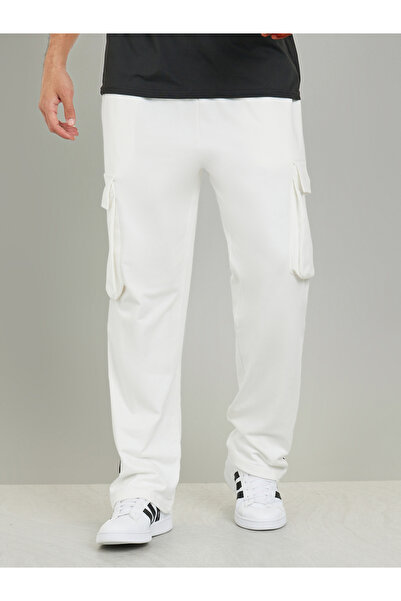 Styli بنطال كارغو تيري Jogger ذو حجم كبير مخطط جانبيًا