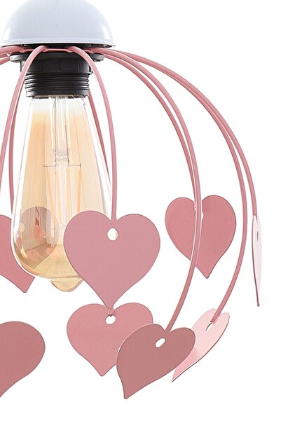 Begüsa Peri Tekli Pembe Kalpli Avize