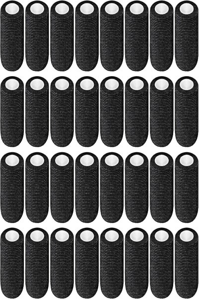 Dedeks 32 Pieces 10 cm Self Adhesive Koban Bandage Black