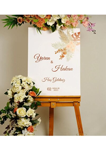 Ender Düğün Söz Nişan Sünnet Kına Karşılama Panosu 50x70 cm