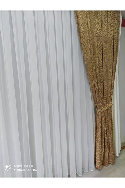 Tutku Perde Düz Tül Perde 1/3 Sık Pile