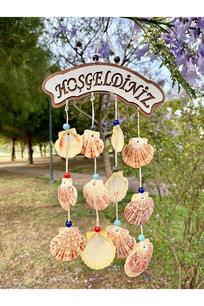Mirvano Wooden Seashell Door Ornament - Handmade Handmade Decoration Product